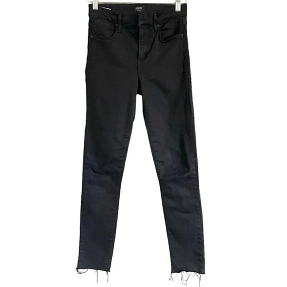 Agolde Black Mid-rise Cropped Sophie Skinny Jeans - 27" - Picture 2 of 11